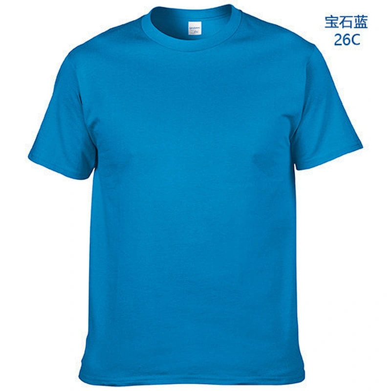 2021pure cotton round neck short-sleeved T shirt custom printed LOGO embroidered advertising shirt