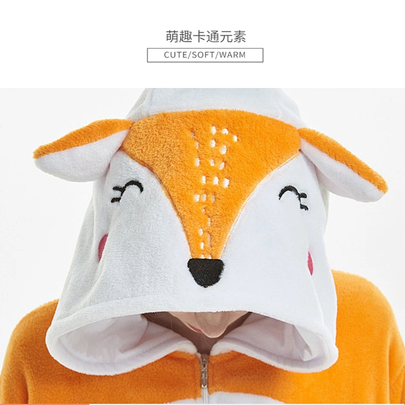 2021Amazon onesie pajamas autumn and winter new flannel adult pajamas long-sleeved cartoon pajamas