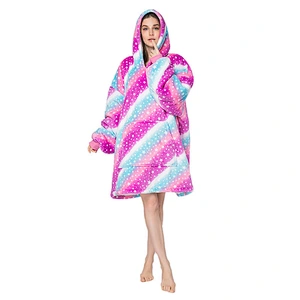 2021Amason Women onesie pajamas new arrival TV blanket outdoor function cotton pajamas TV jacket