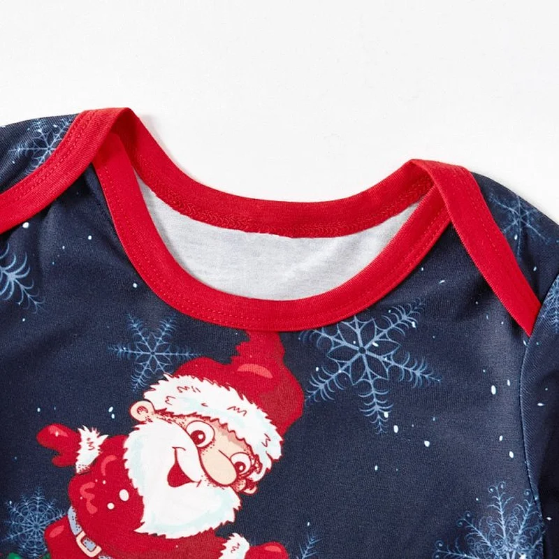 2021 Christmas Family Pajamas set casual wear two-piece