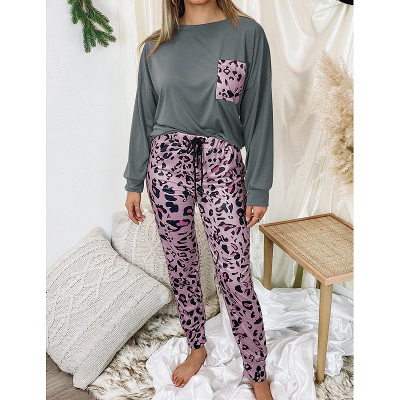 2021Amazon  leopard print  pants casual wear autumn winter
