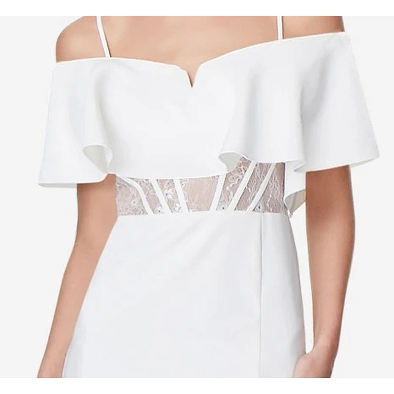 2021 New Arrival Evening Dress  Off The Shoulder Sheath Cocktail Dress In Ivory Lady Dress