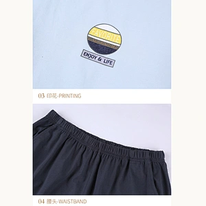 2021 new spring men pajamas bamboo pajamas loose pyjamas casual wear
