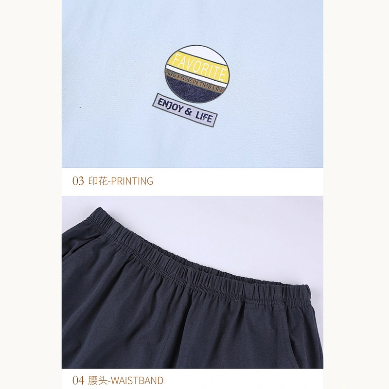 2021 new spring men pajamas bamboo pajamas loose pyjamas casual wear