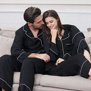 2021 Amazon  Couples Pajamas Personalized Satin Robe Set Couples Gift  for Bride &Groom Anniversary