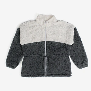 Women's Fuzzy Full Zip Sweatershirt Hoodie Front Belted Teddy Sherpa Fleece Pullover