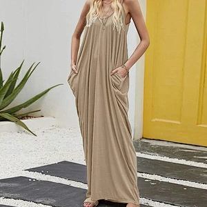 2021 New Arrival Draped Solid Maxi Ca mi Dress Party Ladies Party  Dress