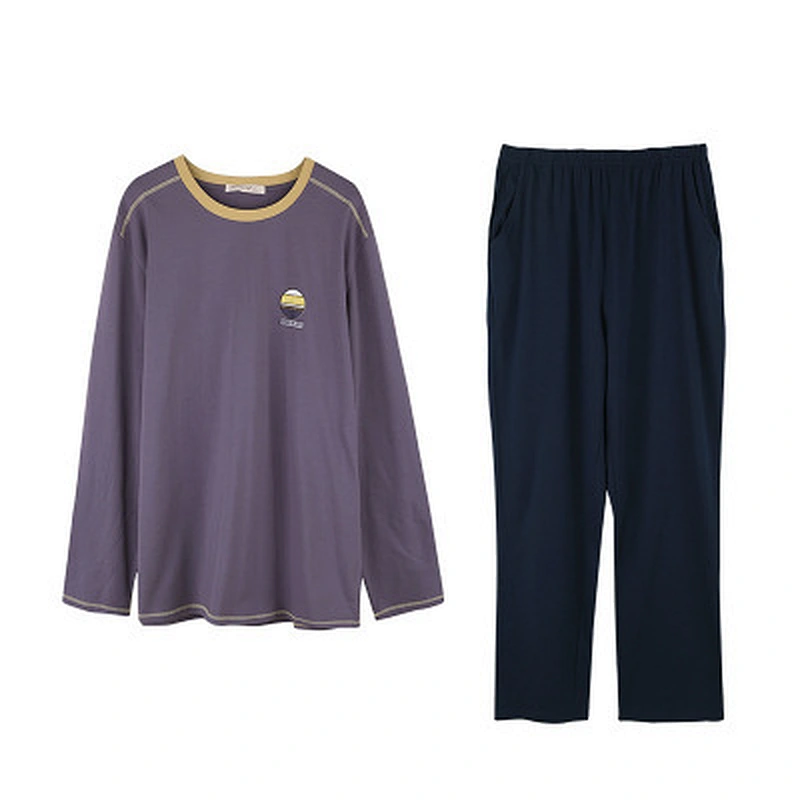 2021 new spring men pajamas bamboo pajamas loose pyjamas casual wear