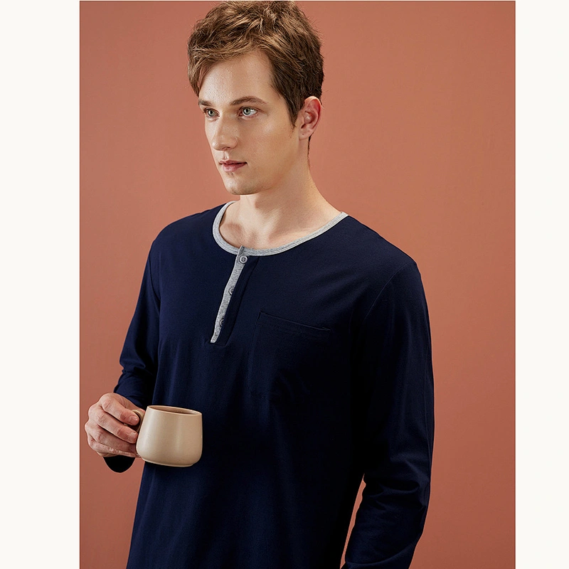2021  new men pajamas  bamboo pajamas  worn bamboo cotton casual wear