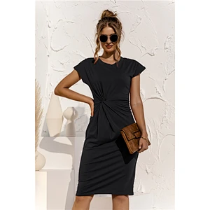 2021new spring summer new pure color sleeveless slim slit dress