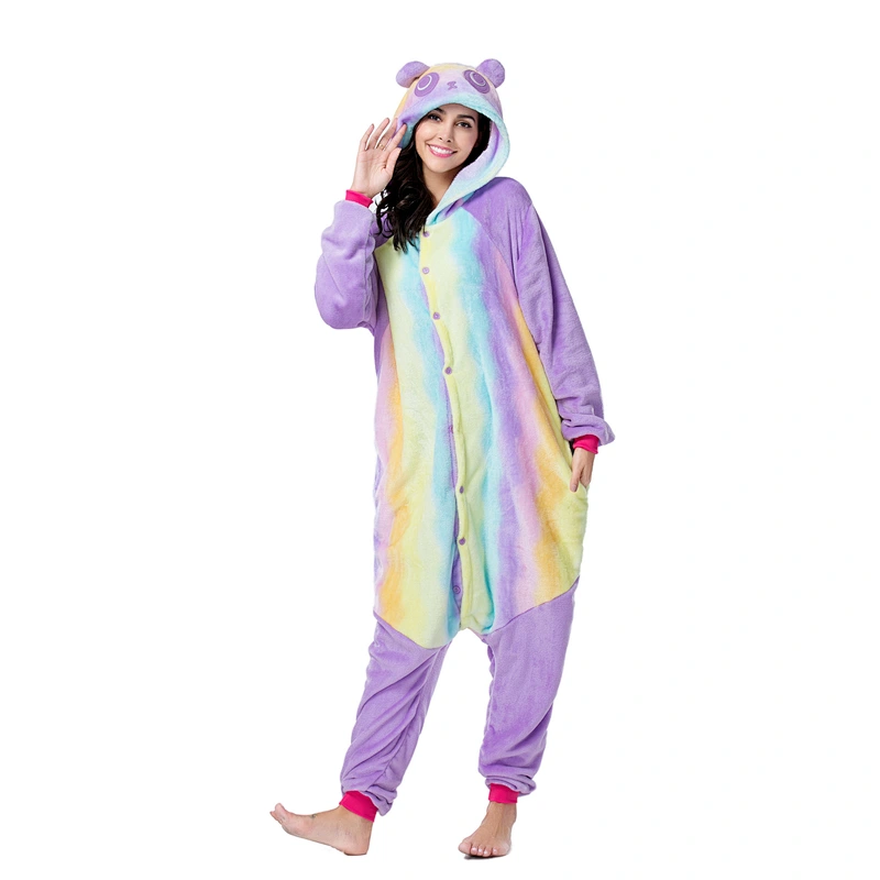 2021wholesale new flannel onesie pajamas cartoon pajamas 3D  lovely animal pajamas set