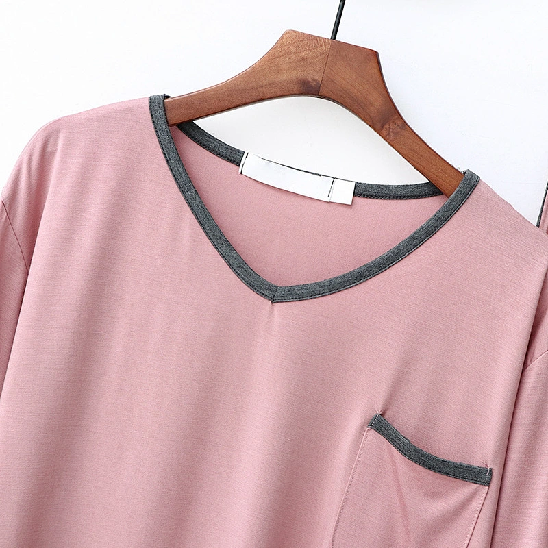 2021 Cotton Pajamas for Women Summer Autumn Short Sleeve Trousers Korean Edition Loose Casual