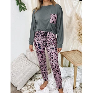 2021Amazon  leopard print  pants casual wear autumn winter