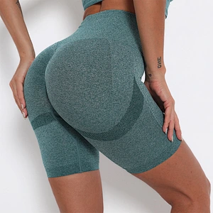 LilyFashion High waist hip lifting sports shorts women tight hip yoga pants speed dry training running fitness pants