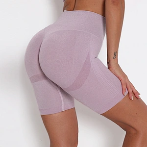LilyFashion High waist hip lifting sports shorts women tight hip yoga pants speed dry training running fitness pants