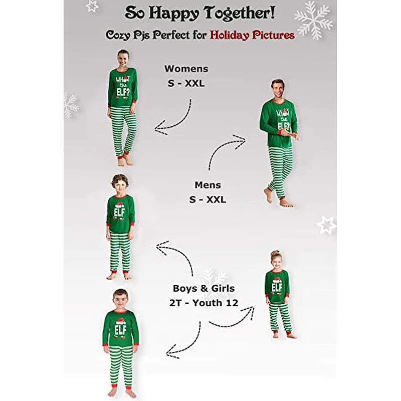 2021 New Christmas Pajamas for Family Set Family Christmas pjs Matching Sets