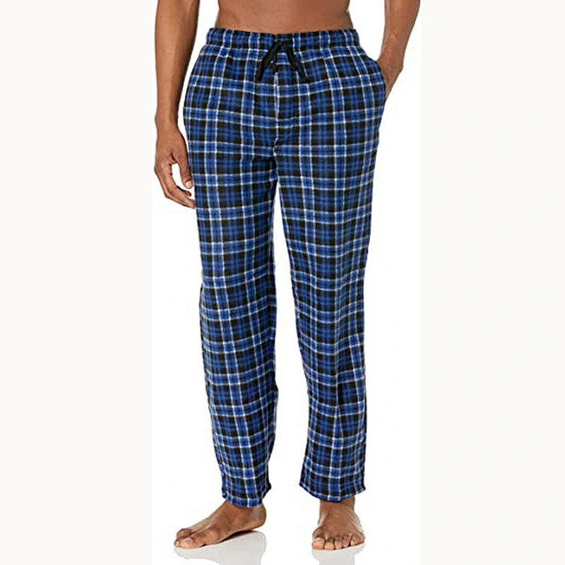 2021Amazon Men Pajamas Knit Fleece Pant and Jersey Top Pajama Set