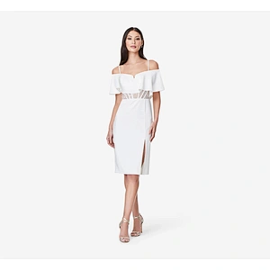 2021 New Arrival Evening Dress  Off The Shoulder Sheath Cocktail Dress In Ivory Lady Dress