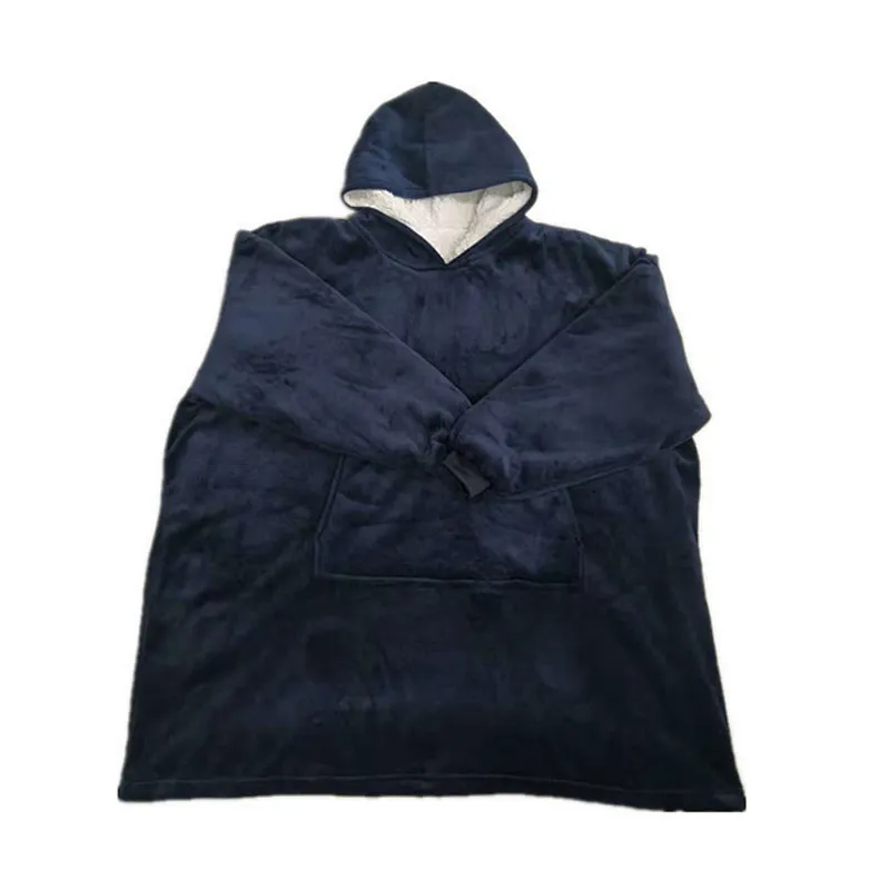 Amazon Top Seller Hooded Blanket Sweatshirt Oversized Microfiber & Sherpa Wearable Blanket