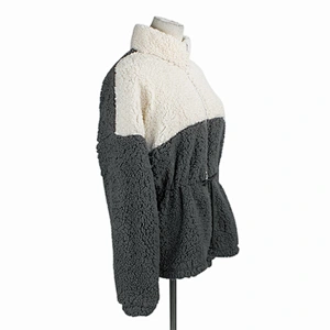 Women's Fuzzy Full Zip Sweatershirt Hoodie Front Belted Teddy Sherpa Fleece Pullover