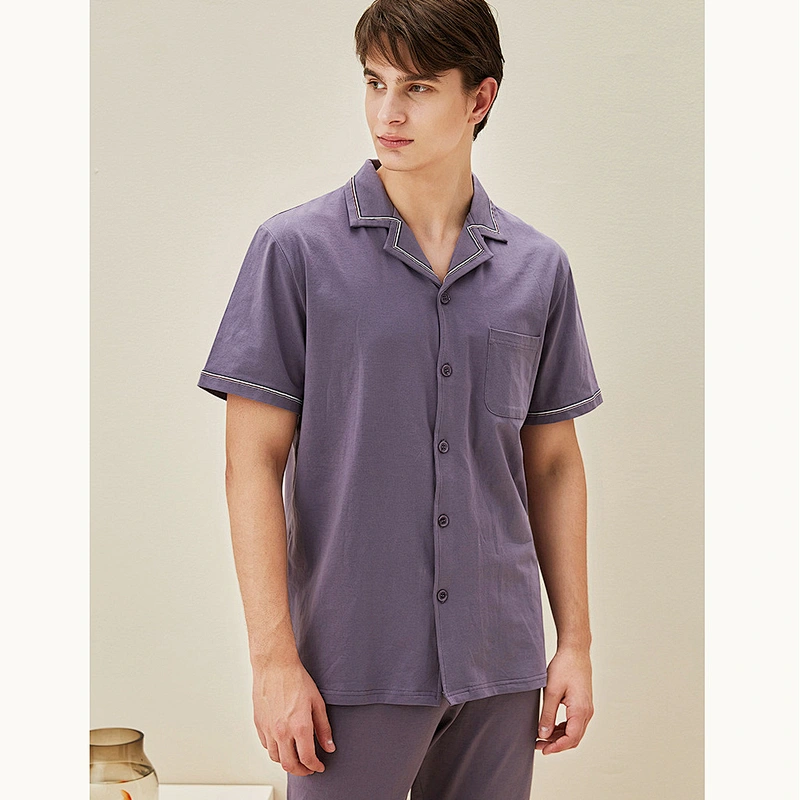 2021 New bamboo pajamas   men pajamas bamboo cotton pajamas comfortable