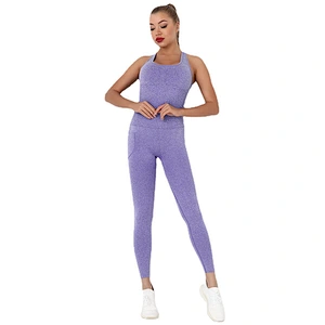 LilyFashion Factory Wholessale Seamless sexy peaches hip pocket yoga onesie quick dry fitness beauty back yoga suit