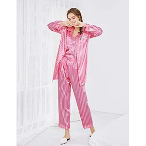 2021Amazon Womens Pajama Sets Comfy 7 Piece with Shirt  Silk Pajamas Satin Nightwear