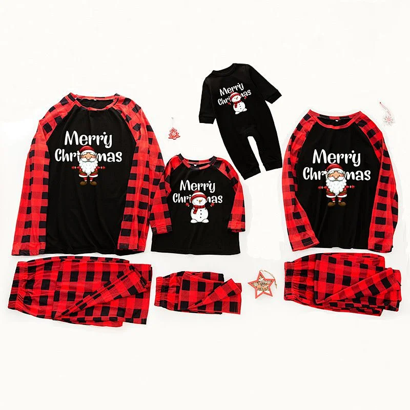 2021 New Parent-child wear Christmas family pajamas