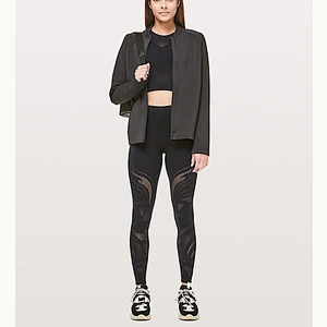 Luxurious Floral Mesh Legging High Quality Seamless Leightweight Elastane Pants Hollow Out Stretch Breathable Sexy Sportswear