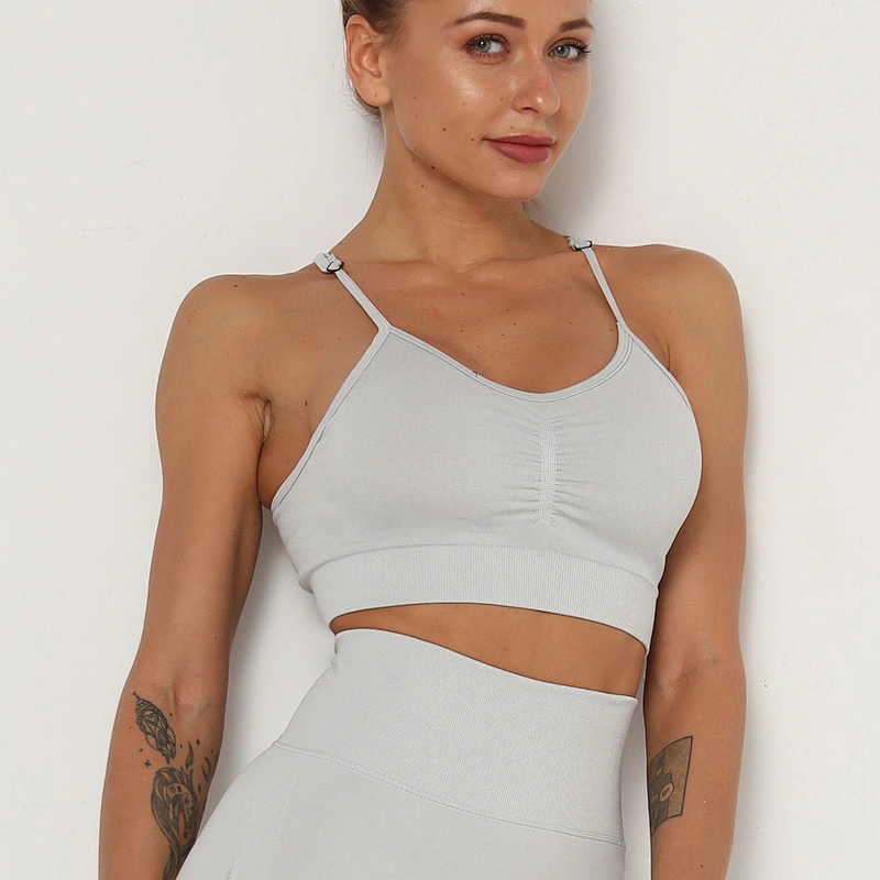 LilyFashion New beauty back seamless sports bra quick dry vest shockproof yoga running fitness bra vest