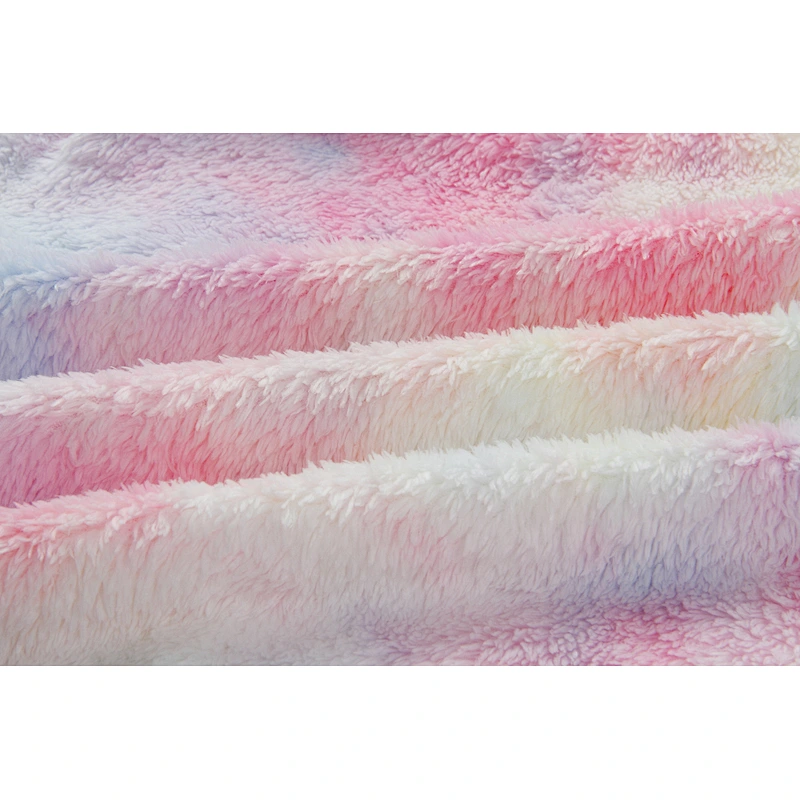2021 Winter Warm Tie Dye Sherpa Fleece full zipper Vest Fleece Waistcoat for Women