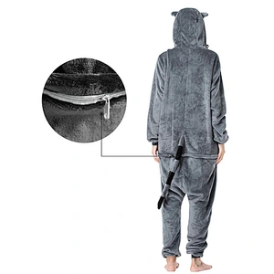 2021 Amason Women onesie pajamas Autumn and winter new couple cartoon animal home suit