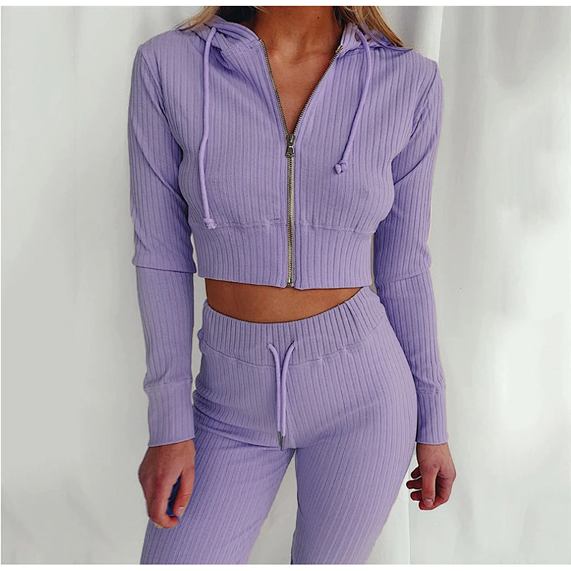 2021 Amazon  casual wear pure color slim body suit slim sexy