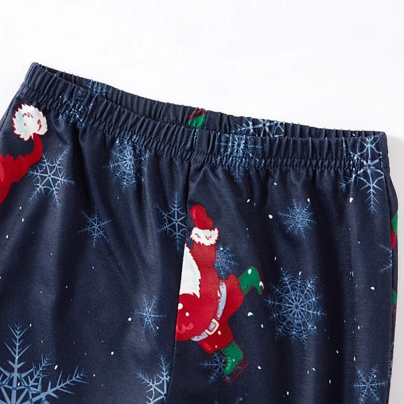 2021 Christmas Family Pajamas set casual wear two-piece