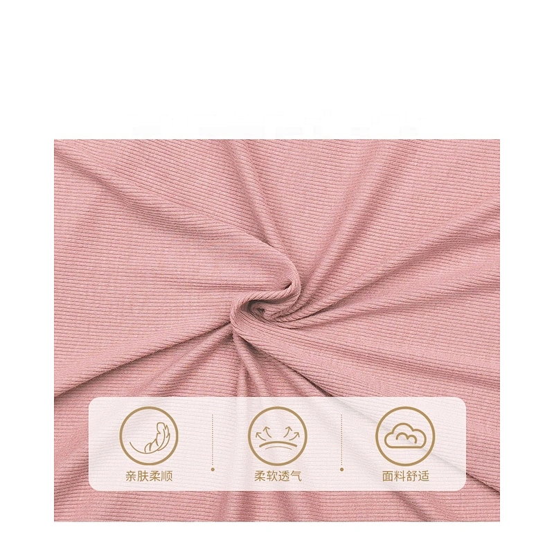 New Customized spring summer women nightgown ribbed short sleeve loose nightdress slub Crisscross backneck Knit pyjamas