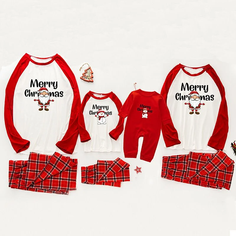 2021 New Parent-child wear Christmas family pajamas