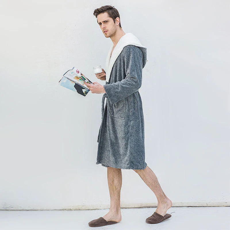 2021 Amazon Women Men Winter Pajamas Set  Warm Flannel Household Lovers  Nighty Couples Sleepwear Suits