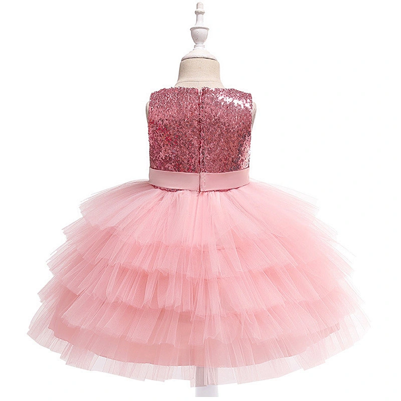 Wholesale Tutu Dress Lace Tulle Sequin Pageant Wedding Puffy Bow Girls Party Dresses