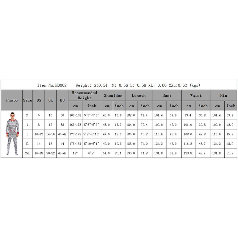 2021 new men pajamas onesie footed  with hooded long sleeve christmas pajamas
