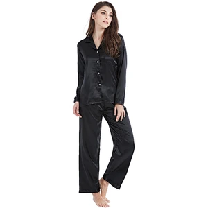 2021Amazon Winter Pajamas Silk Long-Sleeved Pajamas