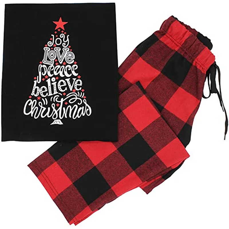 2021 Amazon Matching Family Christmas Pajamas Set Sleepwear for Dad Mom Kids