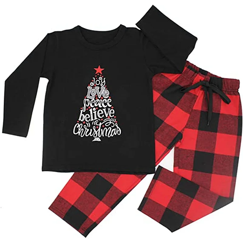 2021 Amazon Matching Family Christmas Pajamas Set Sleepwear for Dad Mom Kids