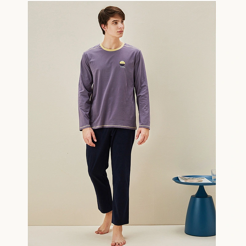 2021 new spring men pajamas bamboo pajamas loose pyjamas casual wear