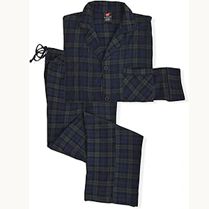 2021 new men pajamas  100% cotton pajamas  flannel plaid pajama  set top and pant set