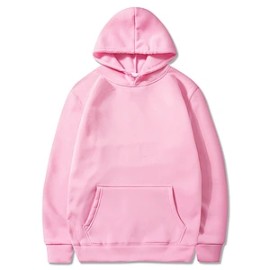 Women Personalized Pullover Casual Wear Black Grey Solid Color Print Logo Blank Hoodie