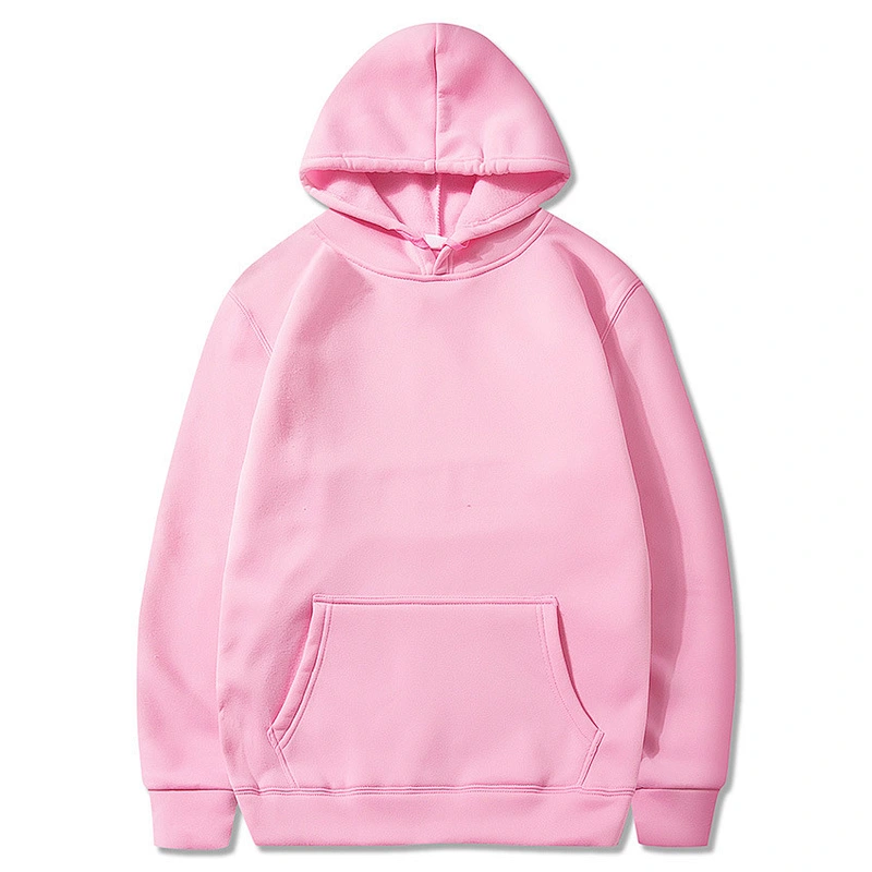 Women Personalized Pullover Casual Wear Black Grey Solid Color Print Logo Blank Hoodie