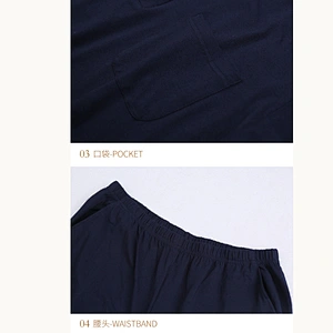 2021  new men pajamas  bamboo pajamas  worn bamboo cotton casual wear