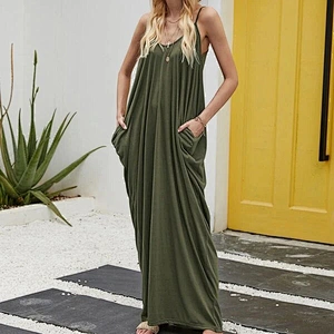 2021 New Arrival Draped Solid Maxi Ca mi Dress Party Ladies Party  Dress