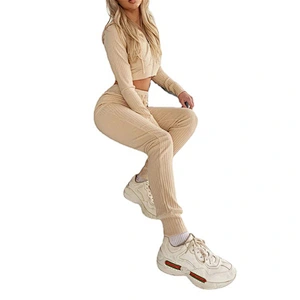 2021 Amazon  casual wear pure color slim body suit slim sexy