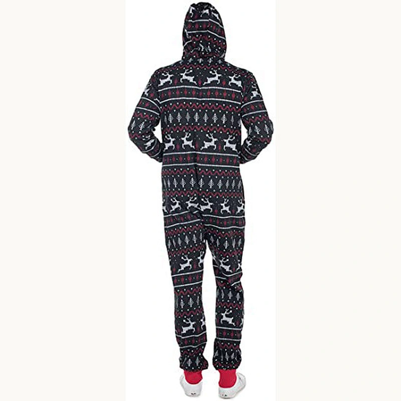 2021new onesize pajamas  Fair Isle Reindeer Jumpsuit  Christmas pajamas for man